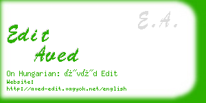 edit aved business card